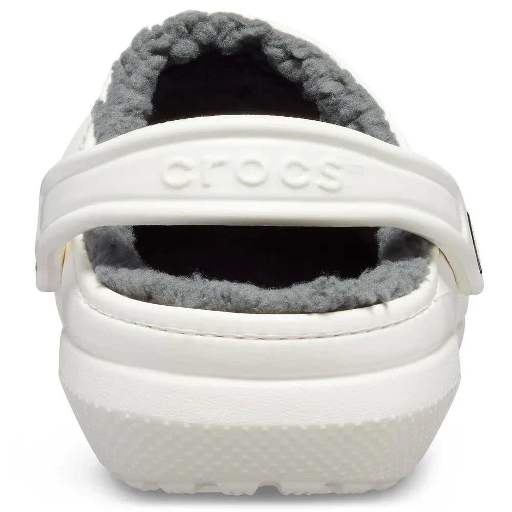 Classic Lined Clog - White/Grey