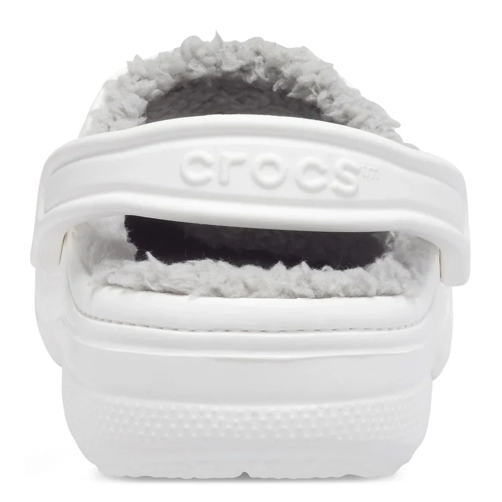 Baya Lined Clog - White/Light Grey