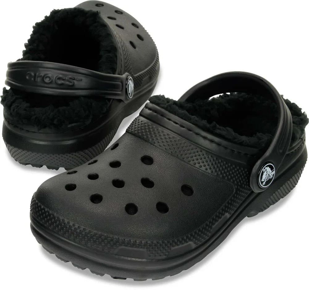 Classic Lined Clog Kids (Age 5+) - Black/Black