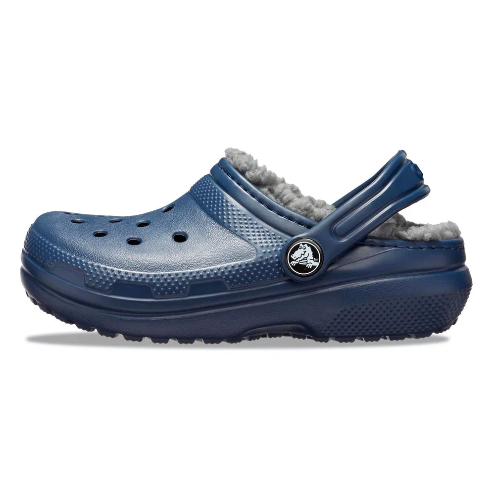 Classic Lined Clog Kids (Age 5+) - Navy/Charcoal