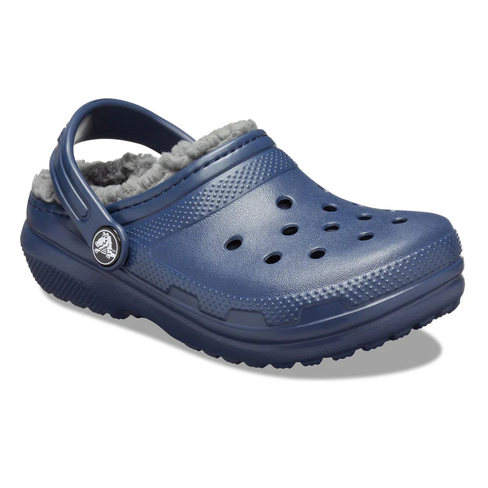 Classic Lined Clog Kids (Age 5+) - Navy/Charcoal