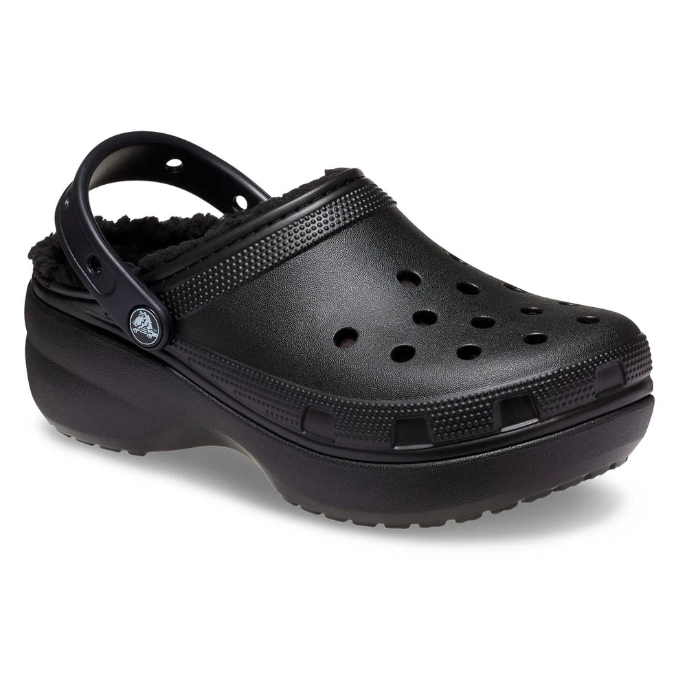 Classic Platform Lined Clog Womens - Black