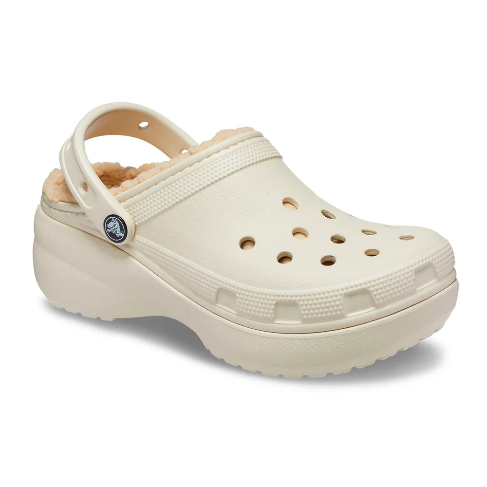 Classic Platform Lined Clog Womens - Bone