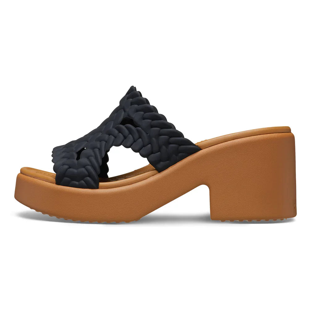 Brooklyn Woven Slide Heel - Black