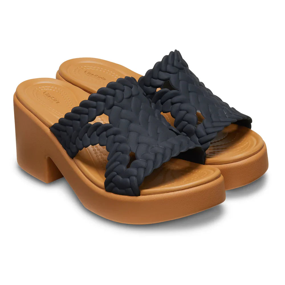 Brooklyn Woven Slide Heel - Black
