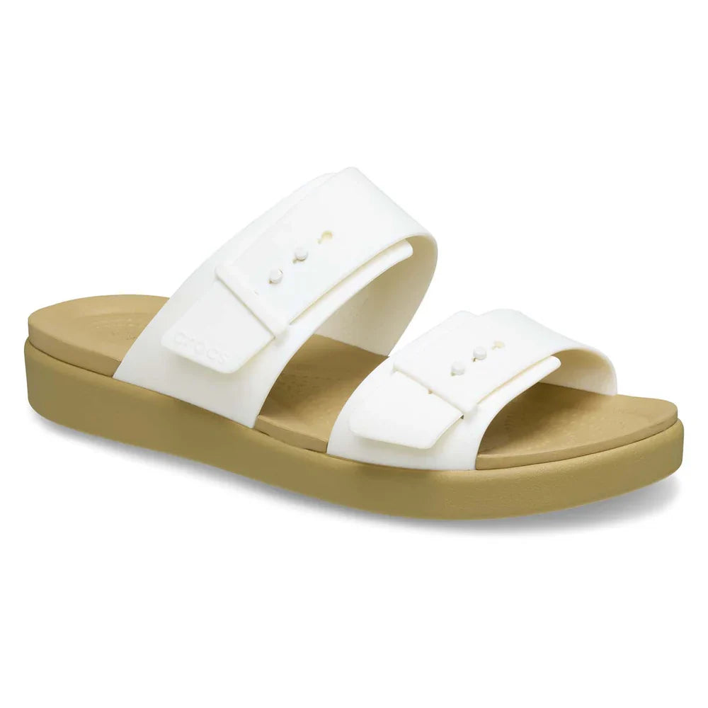 Brooklyn Buckle Low Sandal - ChalkTan
