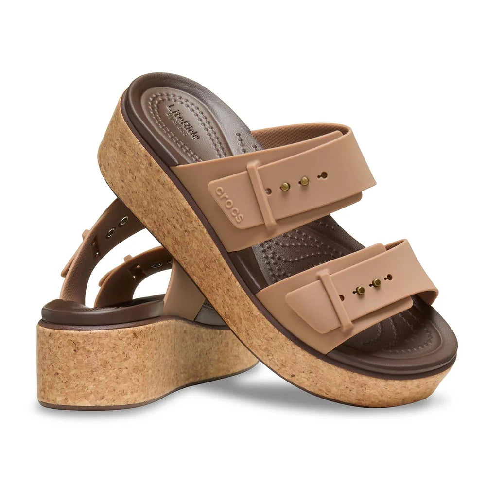 Brooklyn Cork Buckle Sandal - Milk Chocolate