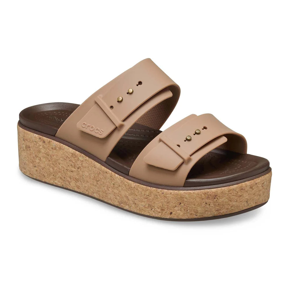 Brooklyn Cork Buckle Sandal - Milk Chocolate