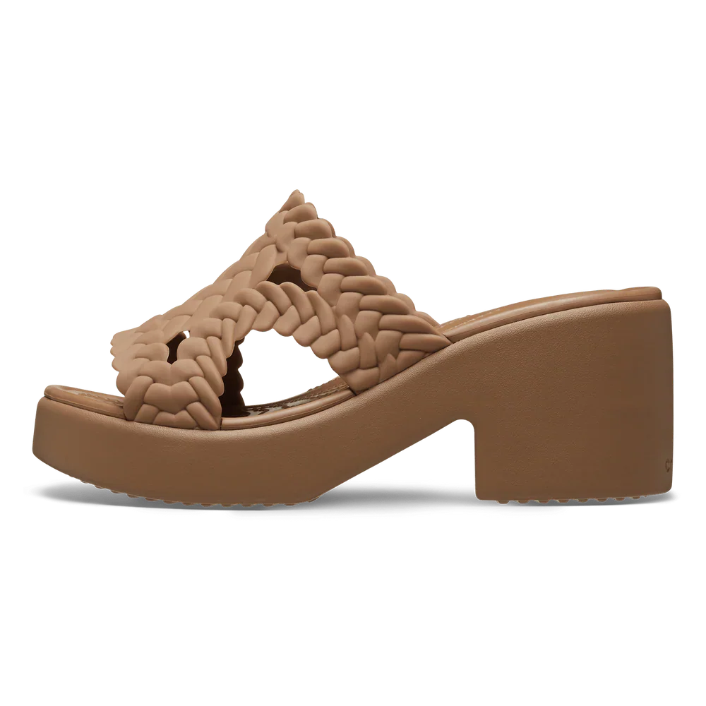 Brooklyn Woven Slide Heel - Sepia