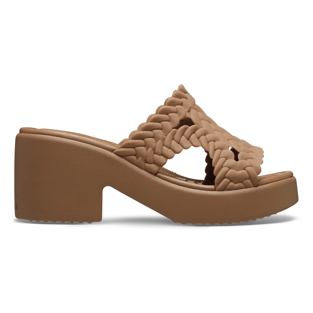 Brooklyn Woven Slide Heel - Sepia