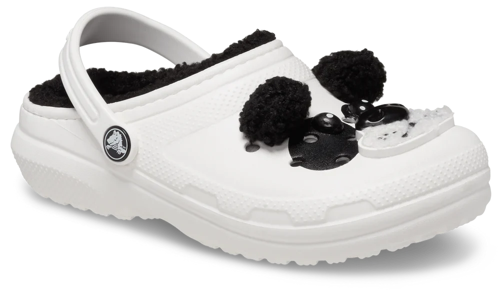 Classic Lined IAM Panda Bear Clog Kids (Age 5+) - Chalk/Black