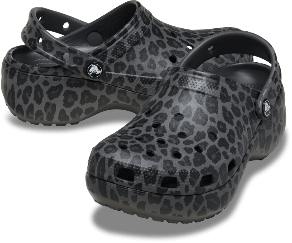 Classic Platform Animal Clog - Black Sand