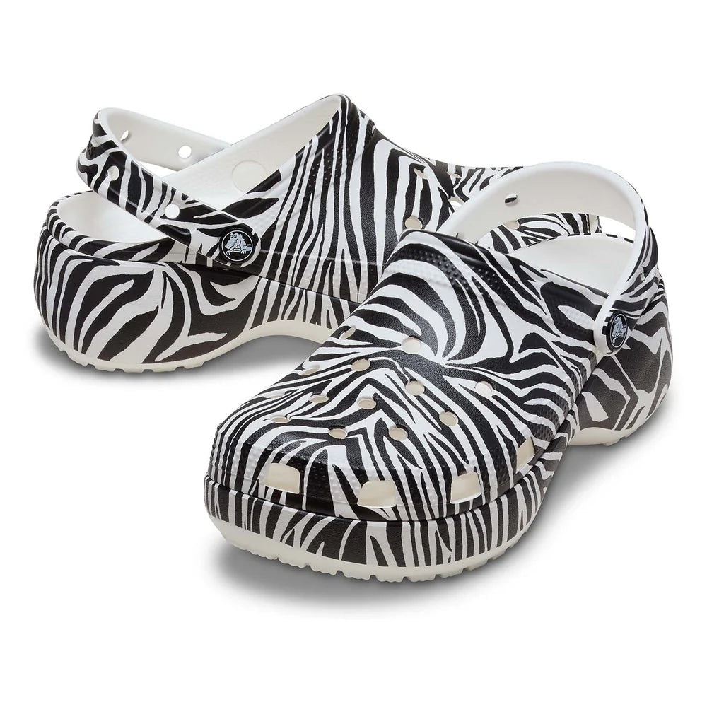 Classic Platform Animal Clog - Zebra