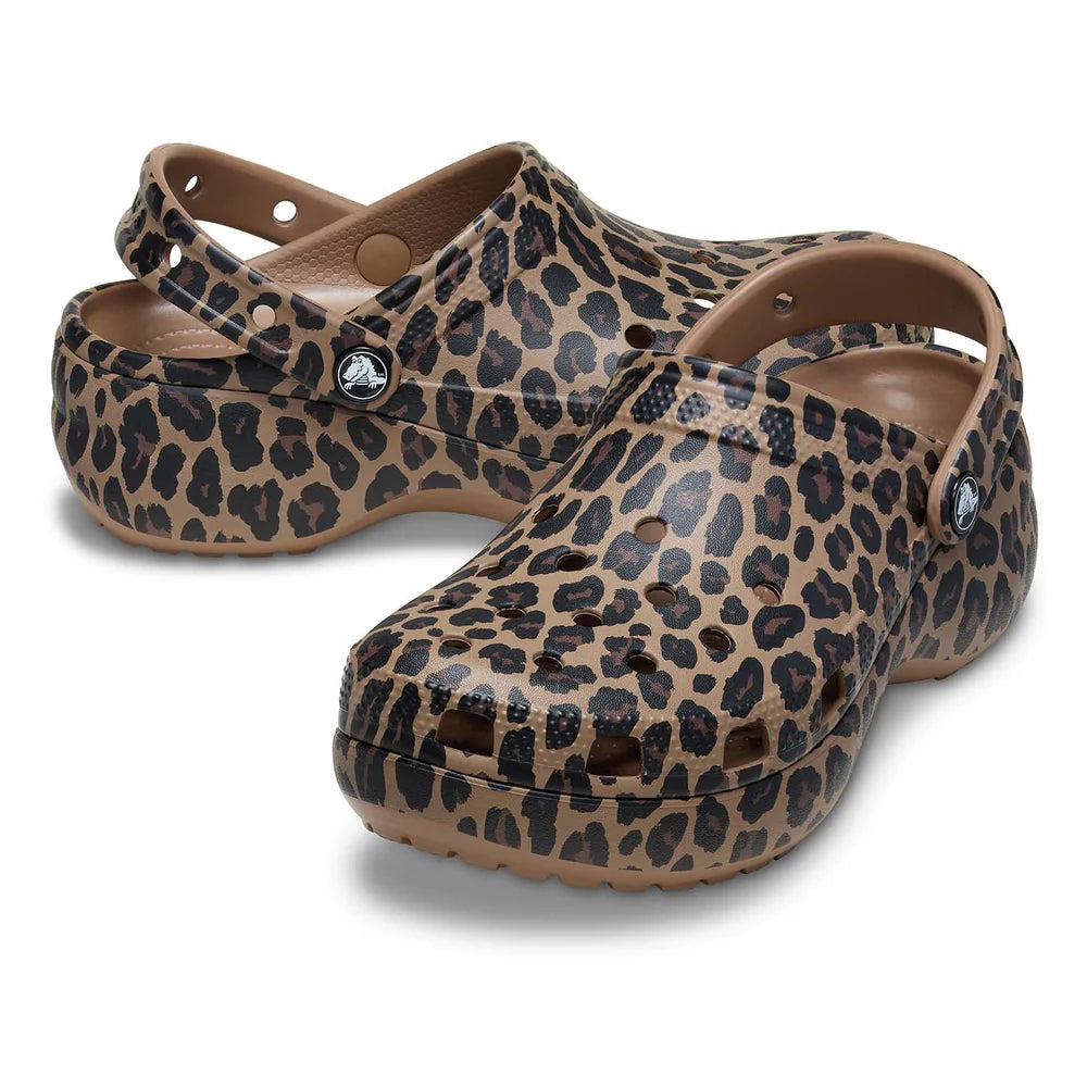 Classic Platform Animal Clog - Sepia/Leopard
