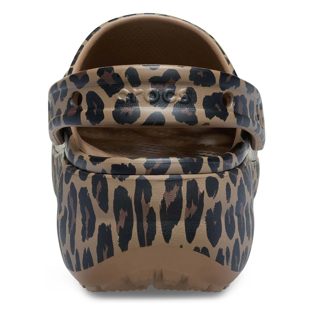 Classic Platform Animal Clog - Sepia/Leopard