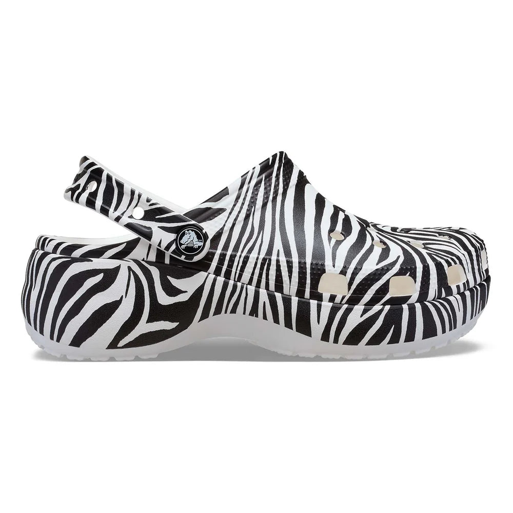 Classic Platform Animal Clog - Zebra