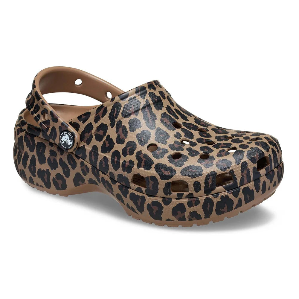 Classic Platform Animal Clog - Sepia/Leopard