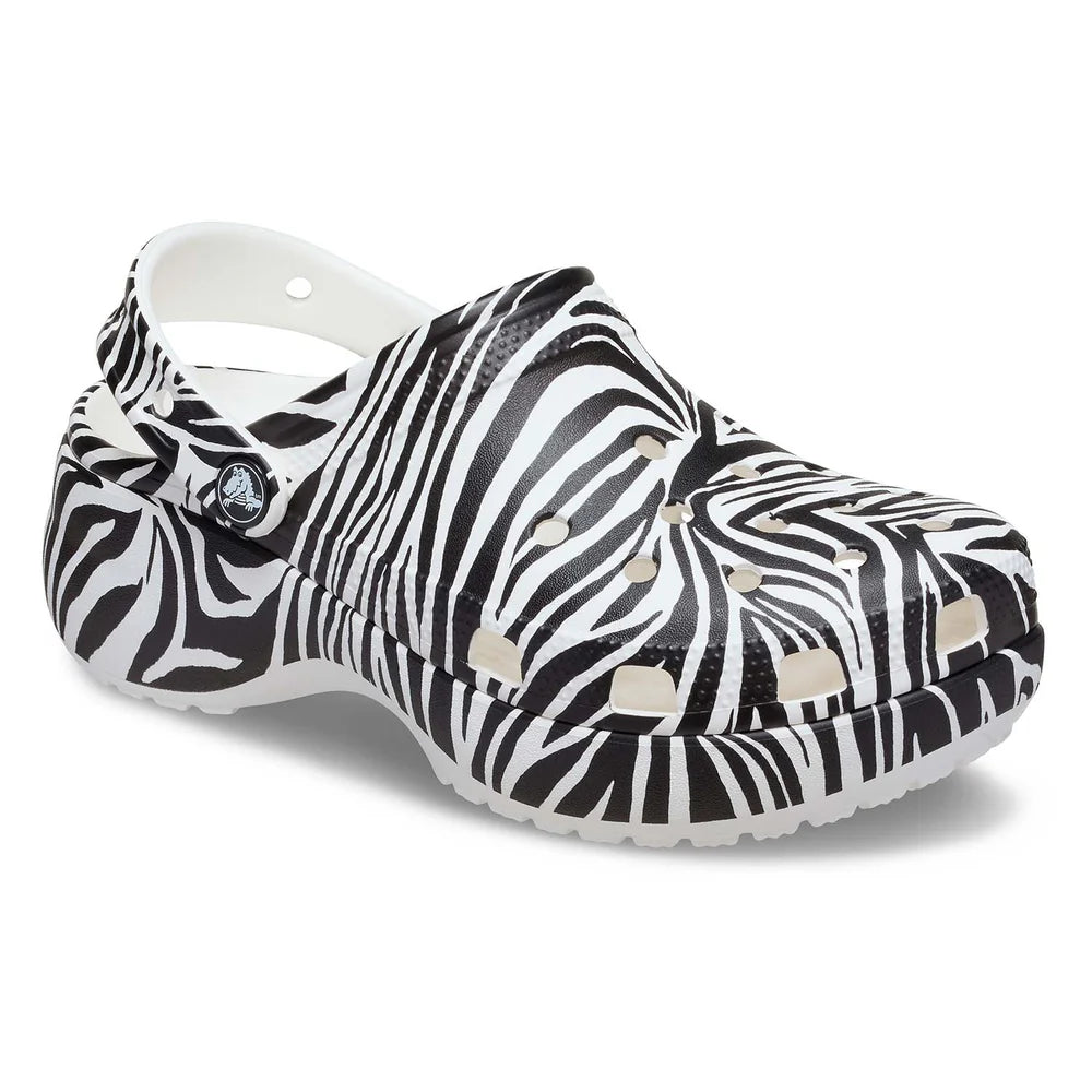 Classic Platform Animal Clog - Zebra