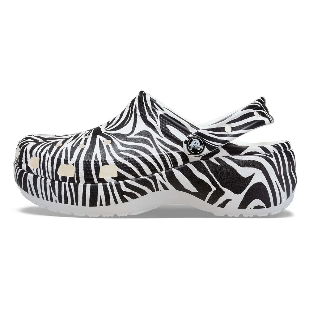 Classic Platform Animal Clog - Zebra