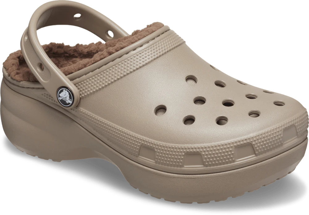Classic Platform Lined Clog Womens - Mushroom