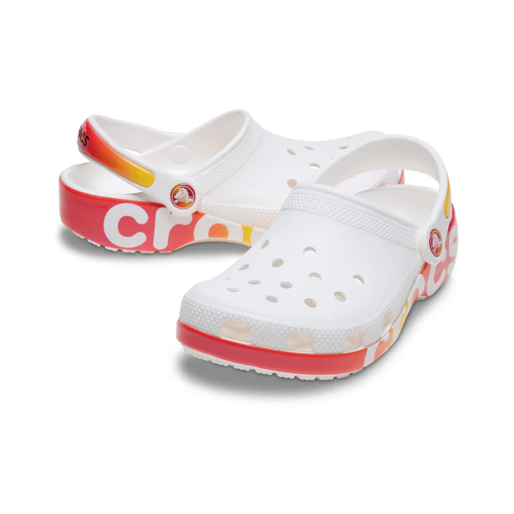 Classic Reflector Clog Kids (Age 5+) - White/Multi