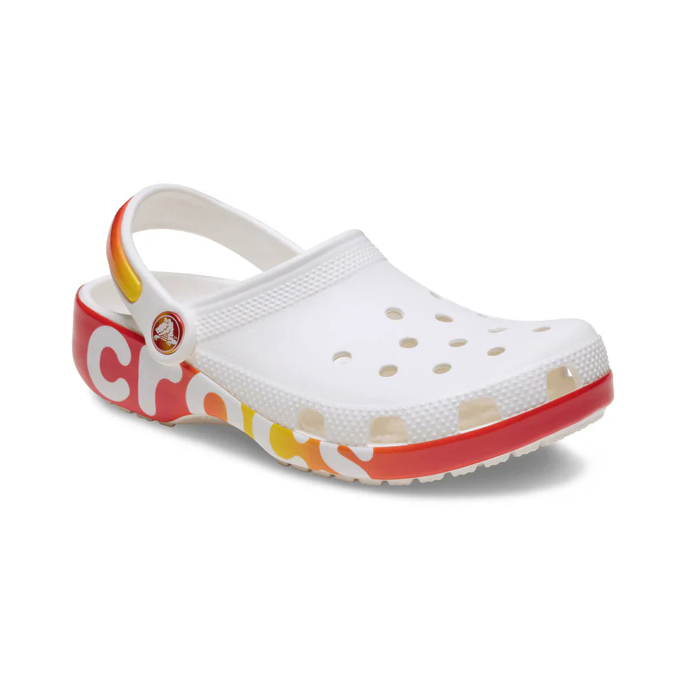 Classic Reflector Clog Kids (Age 5+) - White/Multi