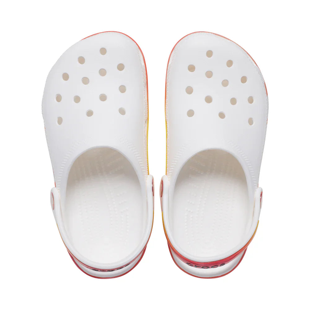 Classic Reflector Clog Kids (Age 5+) - White/Multi