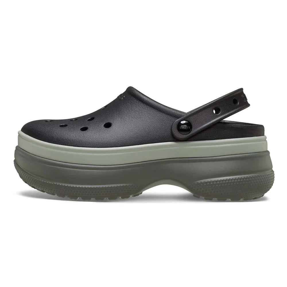 Classic Stacked Clog - Black