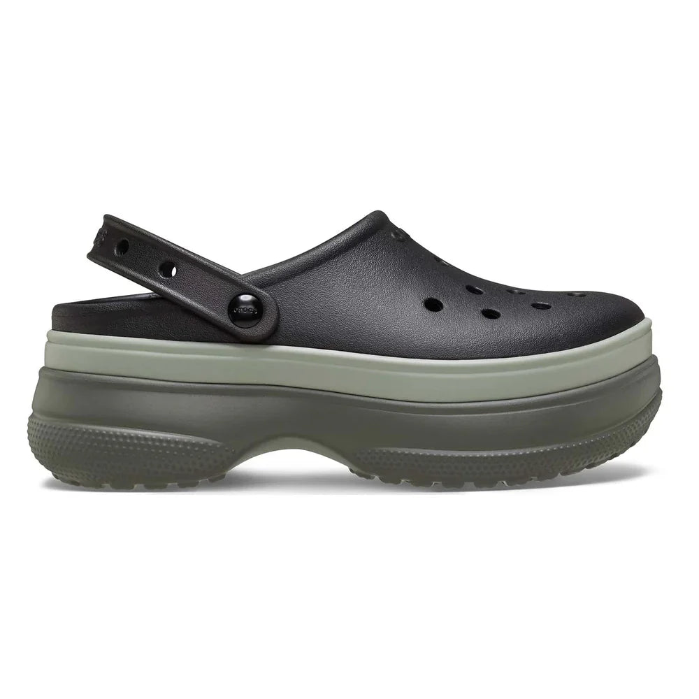 Classic Stacked Clog - Black