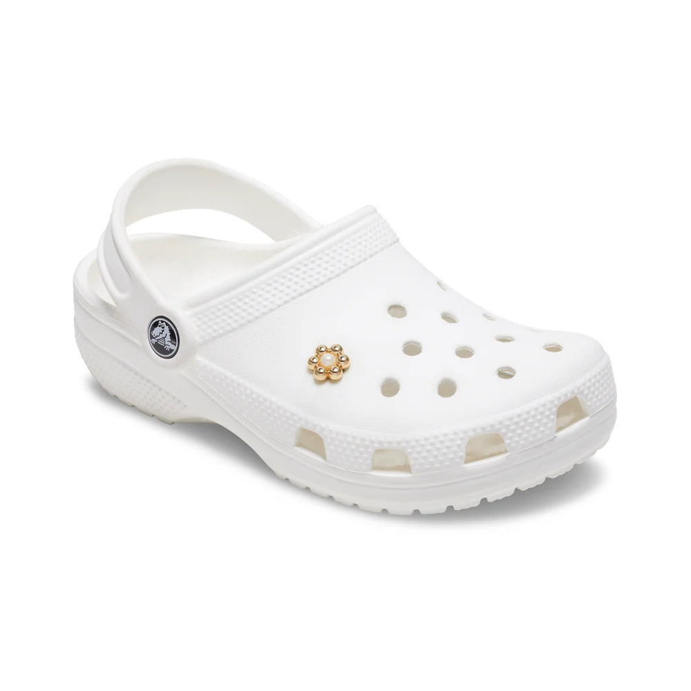 Gold and Pearl Tiny Flower Jibbitz